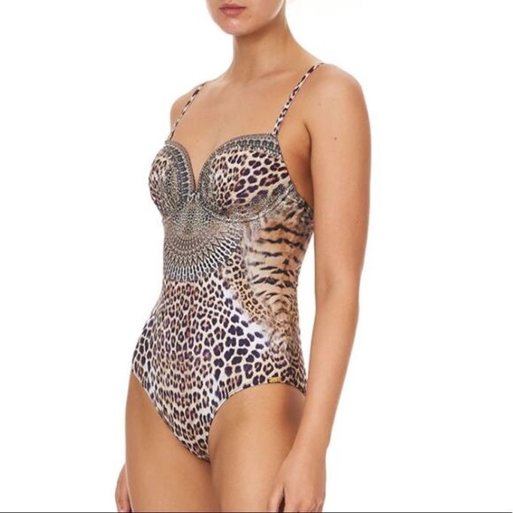 NWT Animal-Print Call Of The Cathedral Underwire One-Piece Swimsuit $400 - Picture 5 of 9